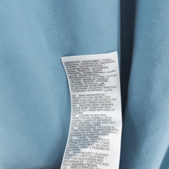 NWT ULLA POPKEN A-Line Tee T-Shirt Cotton Blend Stretch Blue Size US 28/30 - Picture 5 of 5